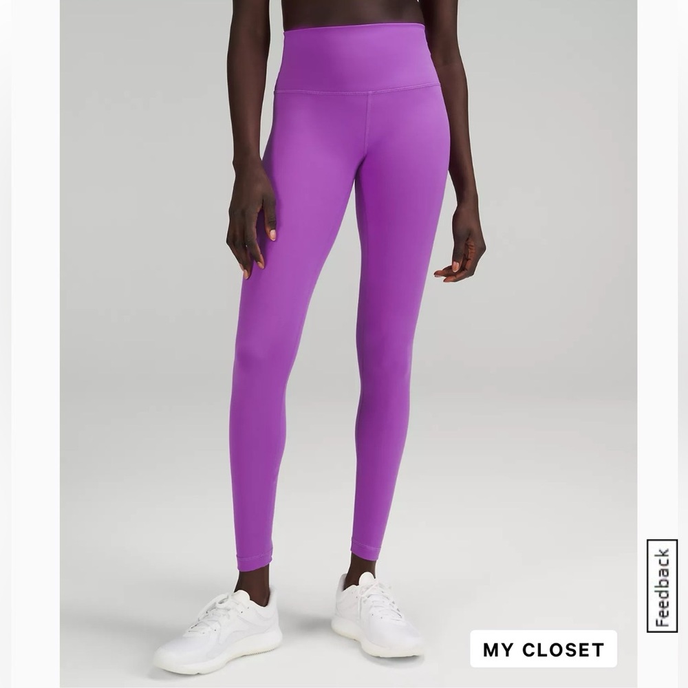 Lululemon Wunder Train High Rise 28” Tights Moonlit Magenta Leggings